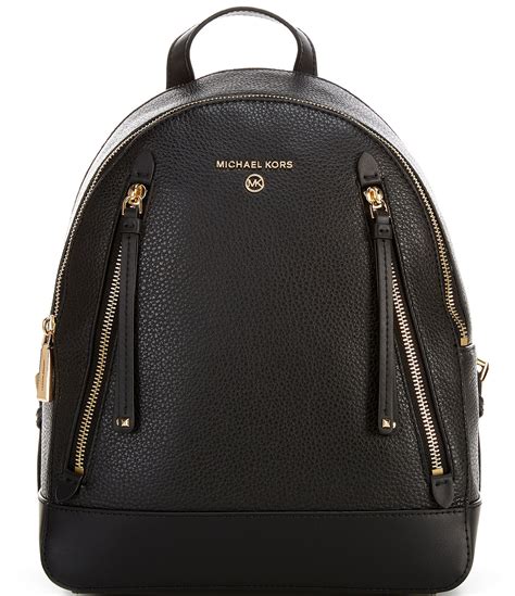 michael kors pebbled leather backpack